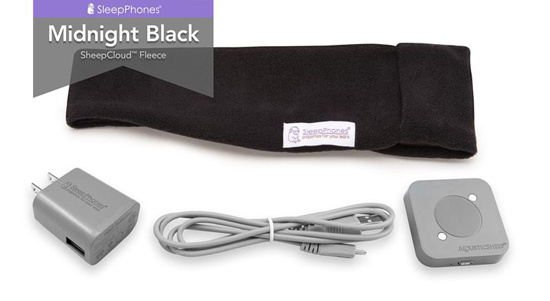 SleepPhones� Effortless? Velikost: L, Materi�l: Fleece (m?kk�, teplej?�)