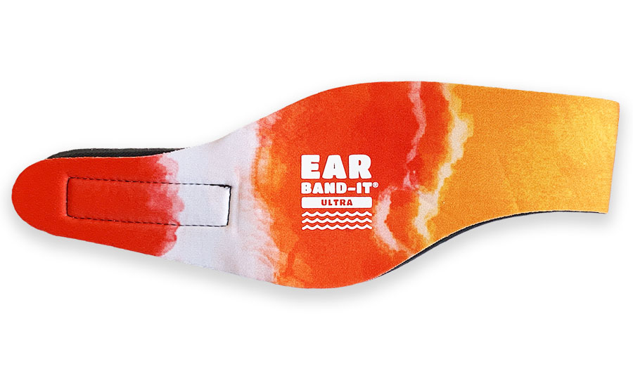 Ear Band-It® Ultra Batikovaná oranžová Velikost čelenky: Střední (4-9 let)