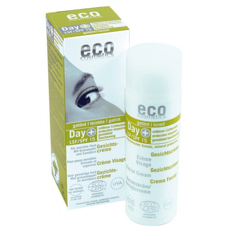 Eco Cosmetics Denní tónovací a opalovací krém SPF 15 BIO (50 ml)