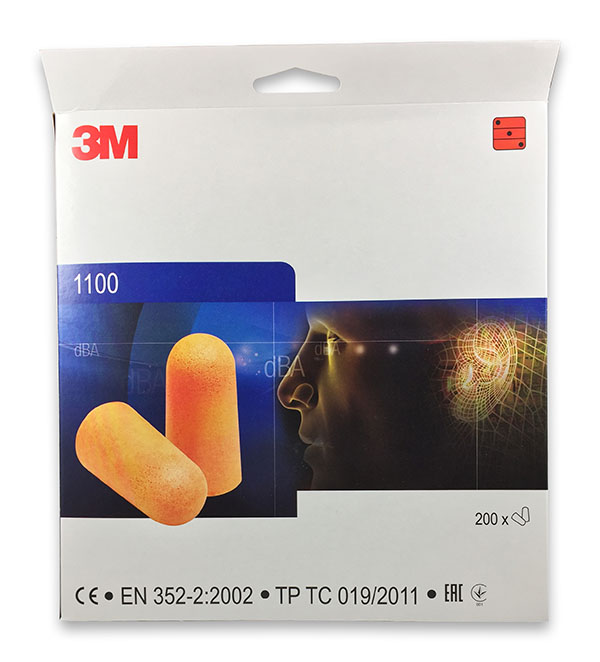 3M™ 1100 Pěnové Špunty do uší 200 párů