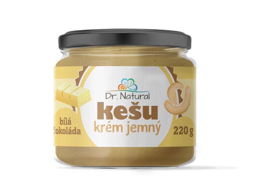 Dr. Natural Kešu krém jemný bílá čokoláda 220g