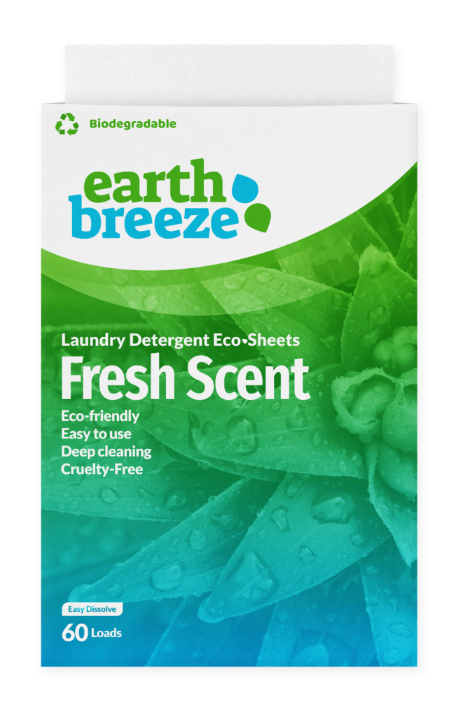 Earth Breeze - prací pásky Fresh Scent - 60 pracích dávek