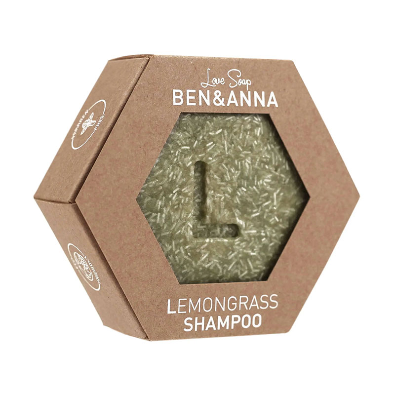 Ben & Anna tuhý šampon na vlasy - Lemongrass 60g