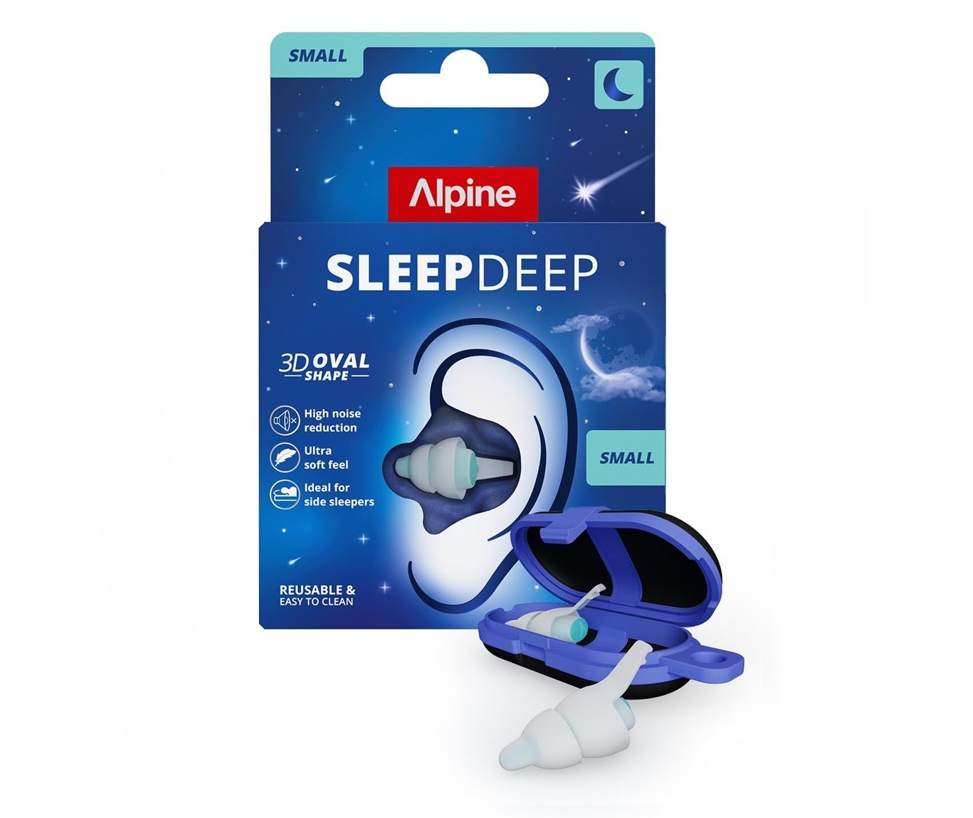 Alpine SleepDeep špunty do uší 1 pár Velikost: S