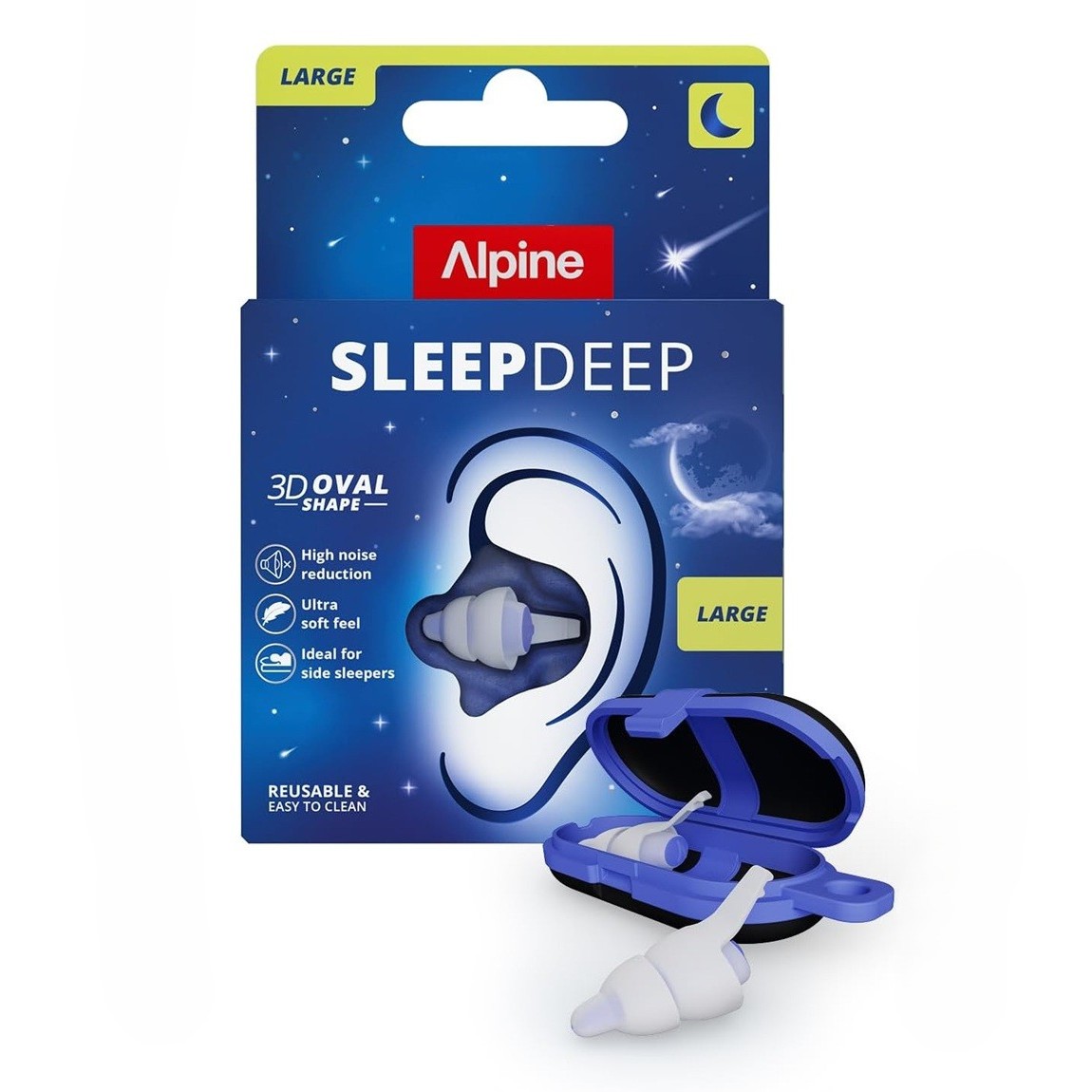 Alpine SleepDeep špunty do uší 1 pár Velikost: M/L