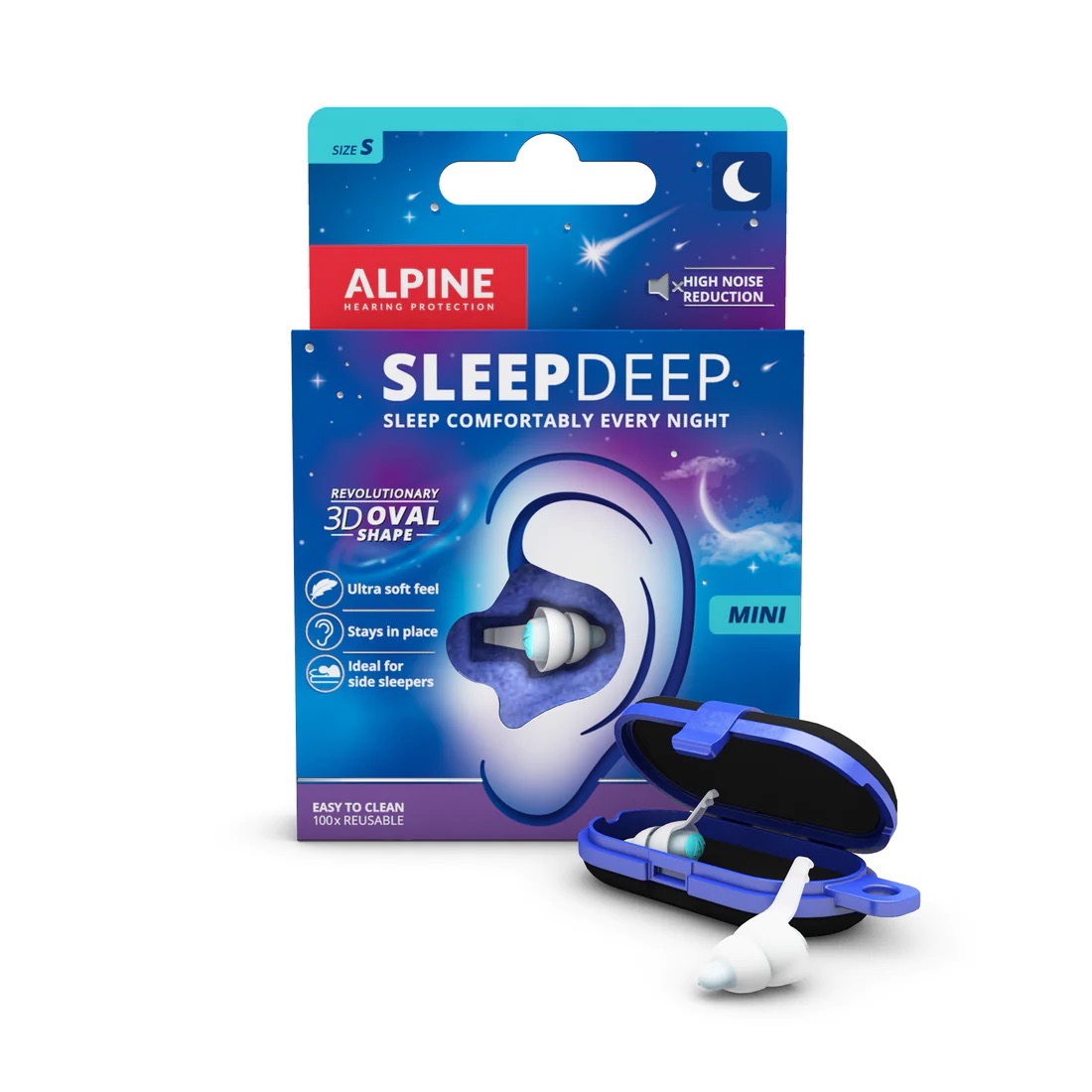 Alpine SleepDeep špunty do uší 1 pár Velikost: S
