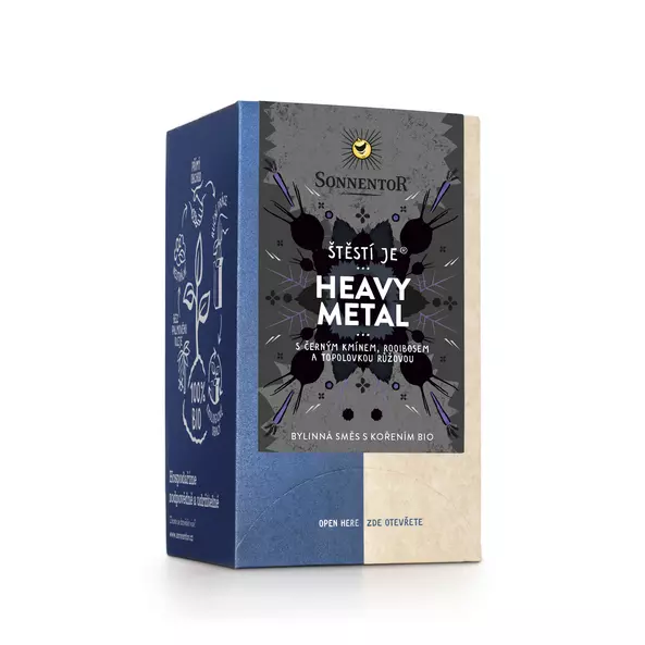 Levně Sonnentor Štěstí je Heavy metal - bylinný čaj 27g