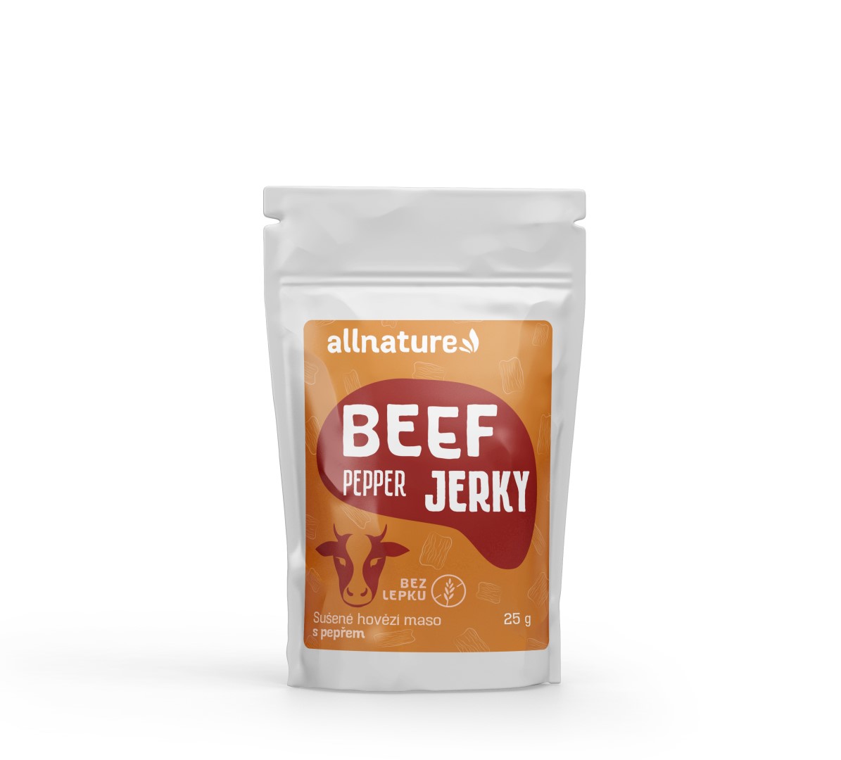 Allnature BEEF pepper jerky - sušené hovězí maso s pepřem 25g