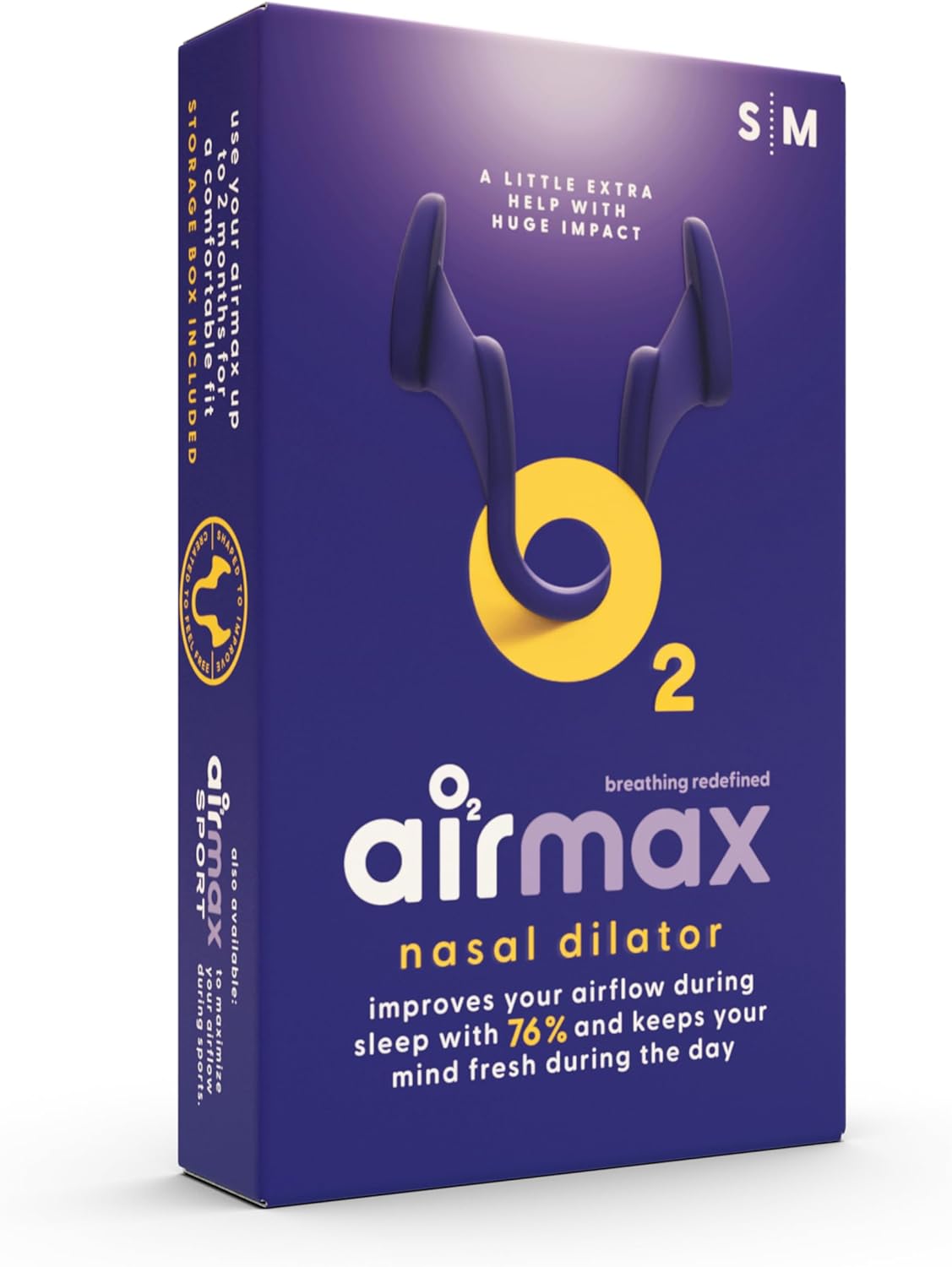 Airmax Classic - nosní dilatátor proti chrápání - velikost S + M