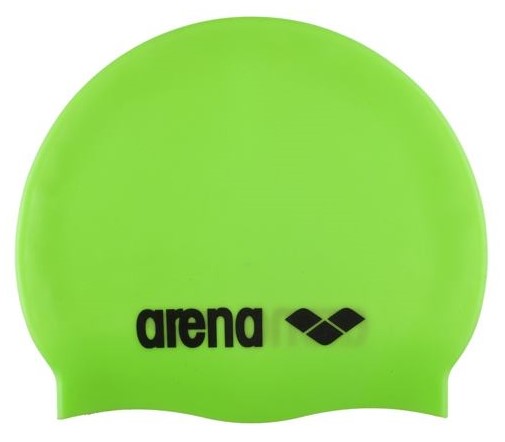 Plavecká čepice Arena Classic Silicone fluo zelená