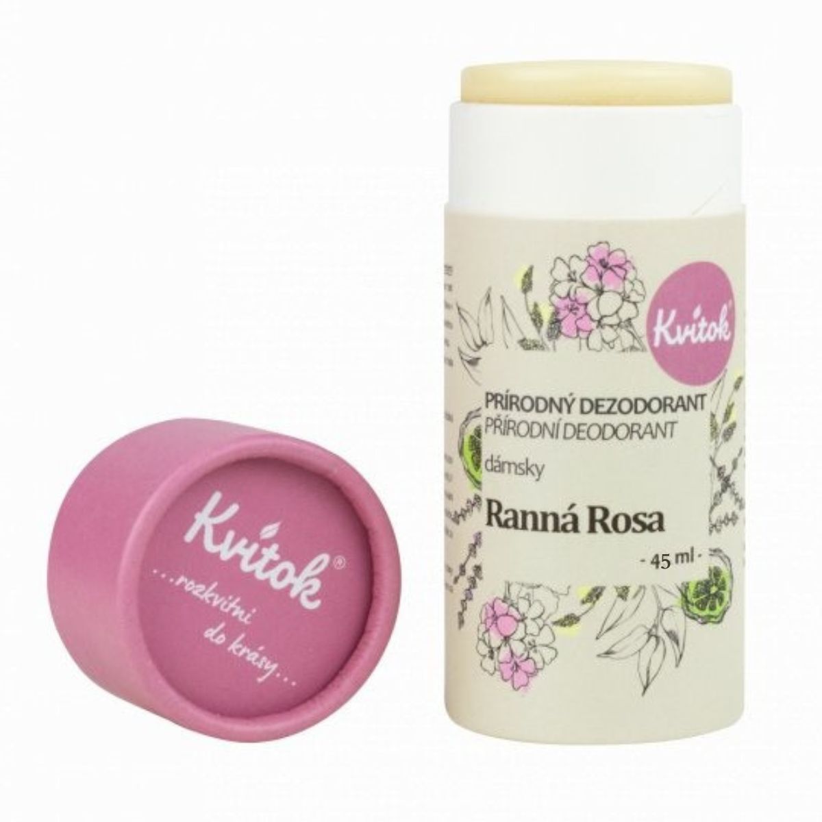 Kvitok Dámský tuhý deodorant Ranní rosa, 42 ml