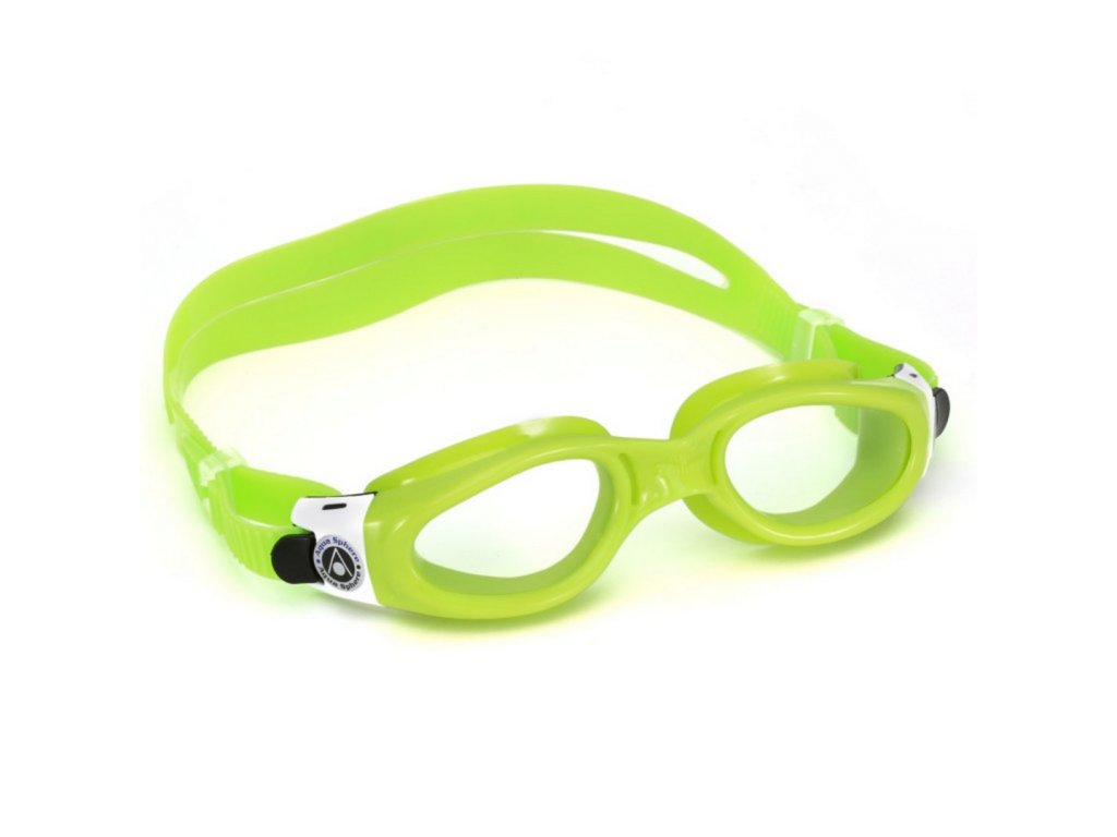 Aquasphere Kaiman Small plavecké brýle pro děti Barva: Transparentní / zelená / zelená