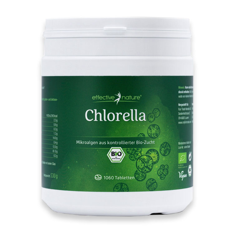 Effective Nature Chlorella tablety Množství v balení: 1060 tablet