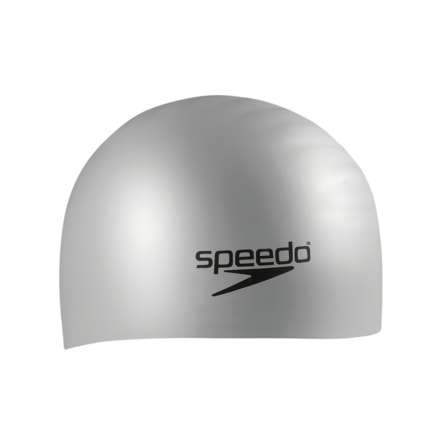 Speedo Plain flat - silikonová plavecká čepice Barva: Šedá