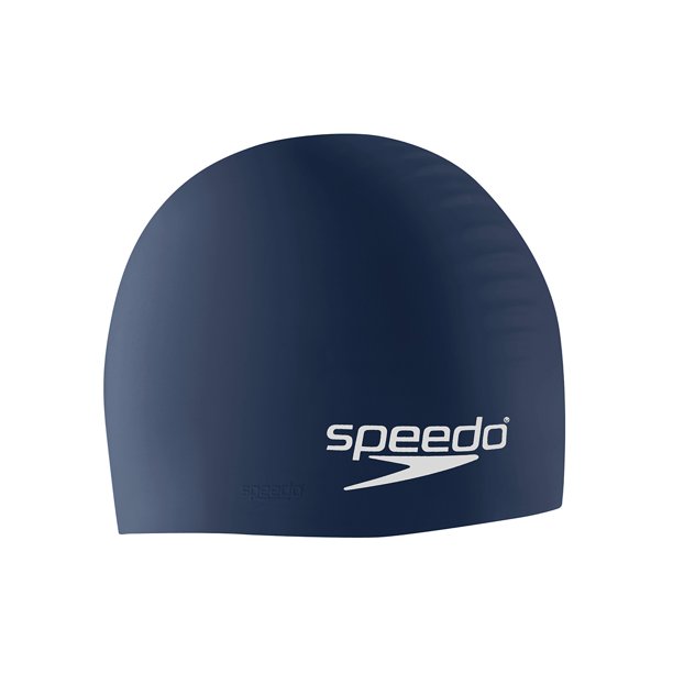 Speedo Plain flat - silikonová plavecká čepice Barva: Tmavě modrá