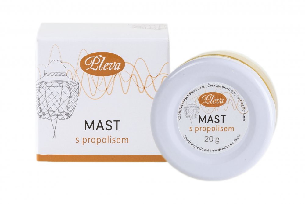 Pleva mast s propolisem 20 g Hmotnost: 20 gramů