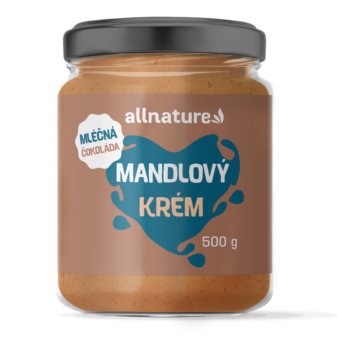 Allnature Mandlový krém s mléčnou čokoládou 500g