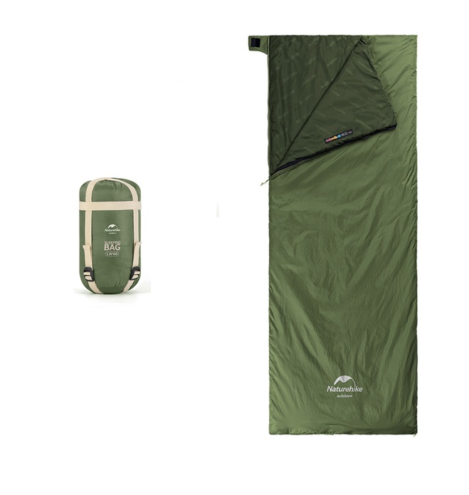 Levně Naturehike LW180 ultralehký spací pytel - velikost L 680g Barva: Světle zelená