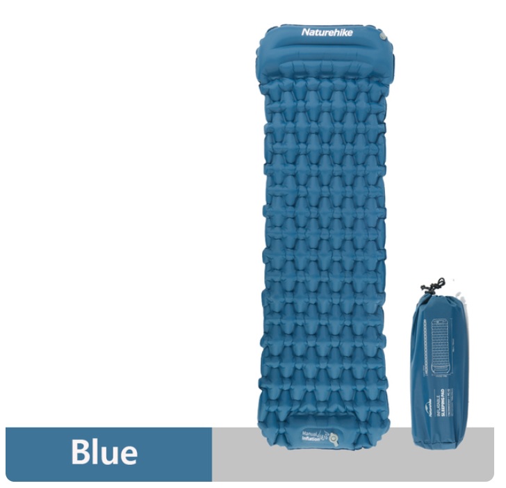 Naturehike FC-12 - nafukovací ultralehká karimatka s vestavěnou pumpou 620g Barva: Tmavě modrá
