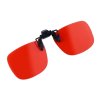 Červené klipy na brýle blokující modré světlo