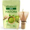 Allnature Matcha Tea Premium BIO 100g & Japonská metlička & Bambusová lžička
