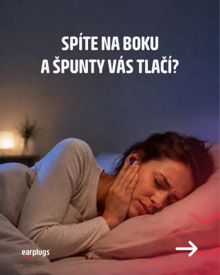 Spíte nejraději na boku, ale špunty vás při kontaktu s polštářem nepříjemně tlačí? 🌙 Důležitý je správný tvar, velikost i...