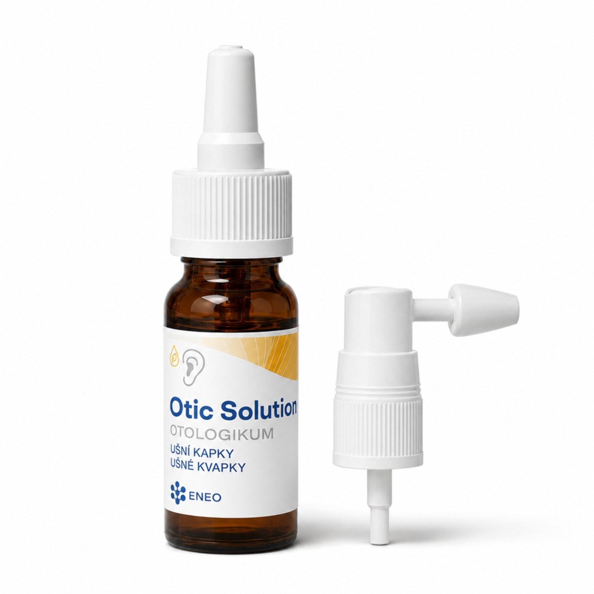 Az Eneo Otic Solution adagolása fülcseppként vagy fülsprayként