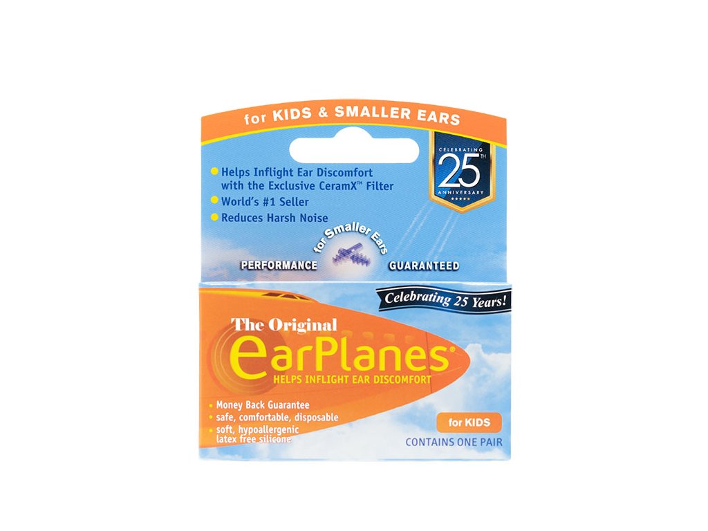 Cirrus earplanes špunty do uší do letadla pro děti original for kids
