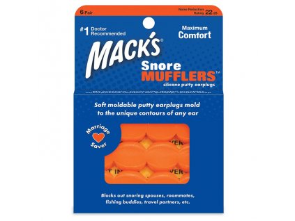 Füldugók horkolás ellen Mack's Snore Mufflers 6 pár