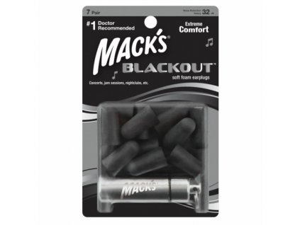 Macks Blackout habfüldugók hangos zene ellen fekete