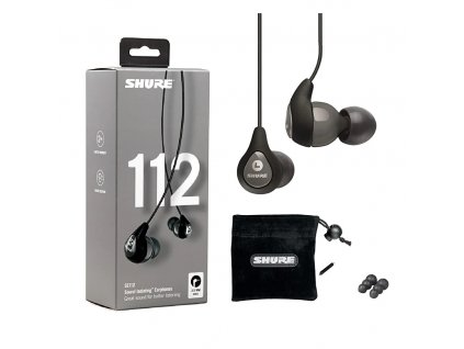 Shure SE112-GR-EFS - fekete  In-Ear hangszigetelt fülhallgatók