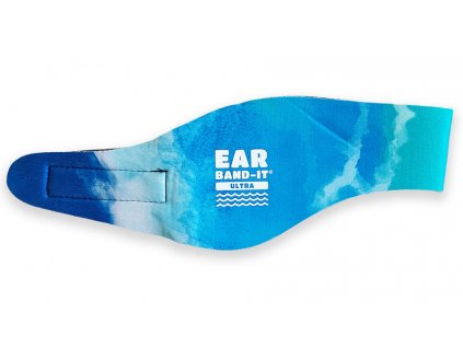 Ear Band-It® Ultra Batik kék  Fejpánt úszáshoz