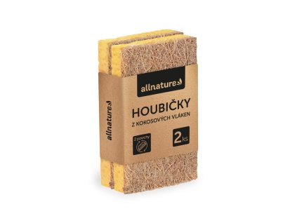 Allnature Hubky z kokosových vlákien, 2 kusy