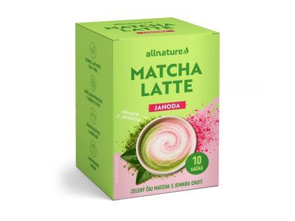 Allnature matcha latte jahoda4