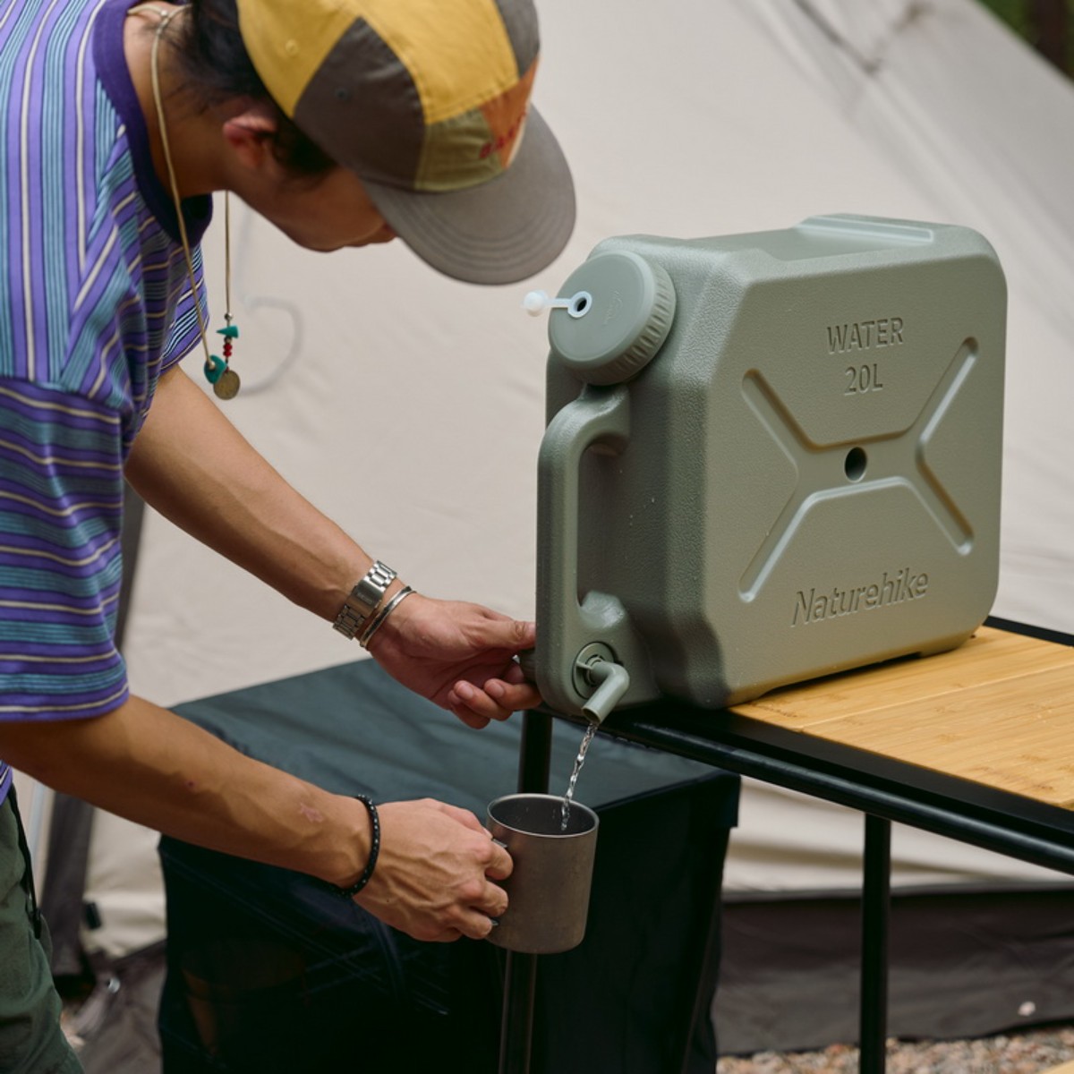 Materialele canistrei Naturehike C18 PE PP POM și garnituri din silicon