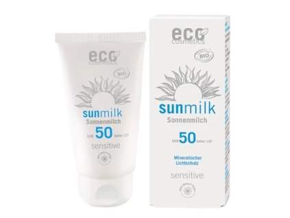 Eco Cosmetics Loțiune de protecție solară SPF 50 Sensitive BIO 75 ml