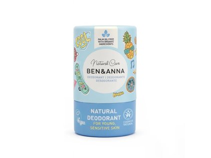 Ben & Anna Deodorant natural pentru copii – albastru