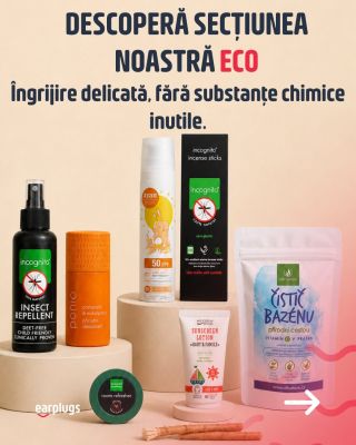 Alegeri mai blânde pentru îngrijirea corpului, călătorii și casă. 🌿 În secțiunea noastră eco găsiți repelente naturale,...