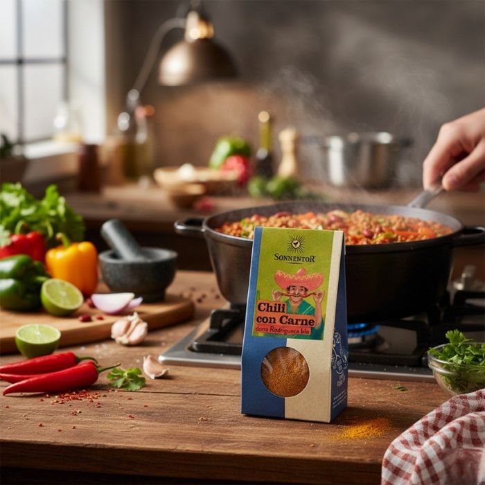 Použitie korenia Chili con Carne Sonnentor v kuchyni