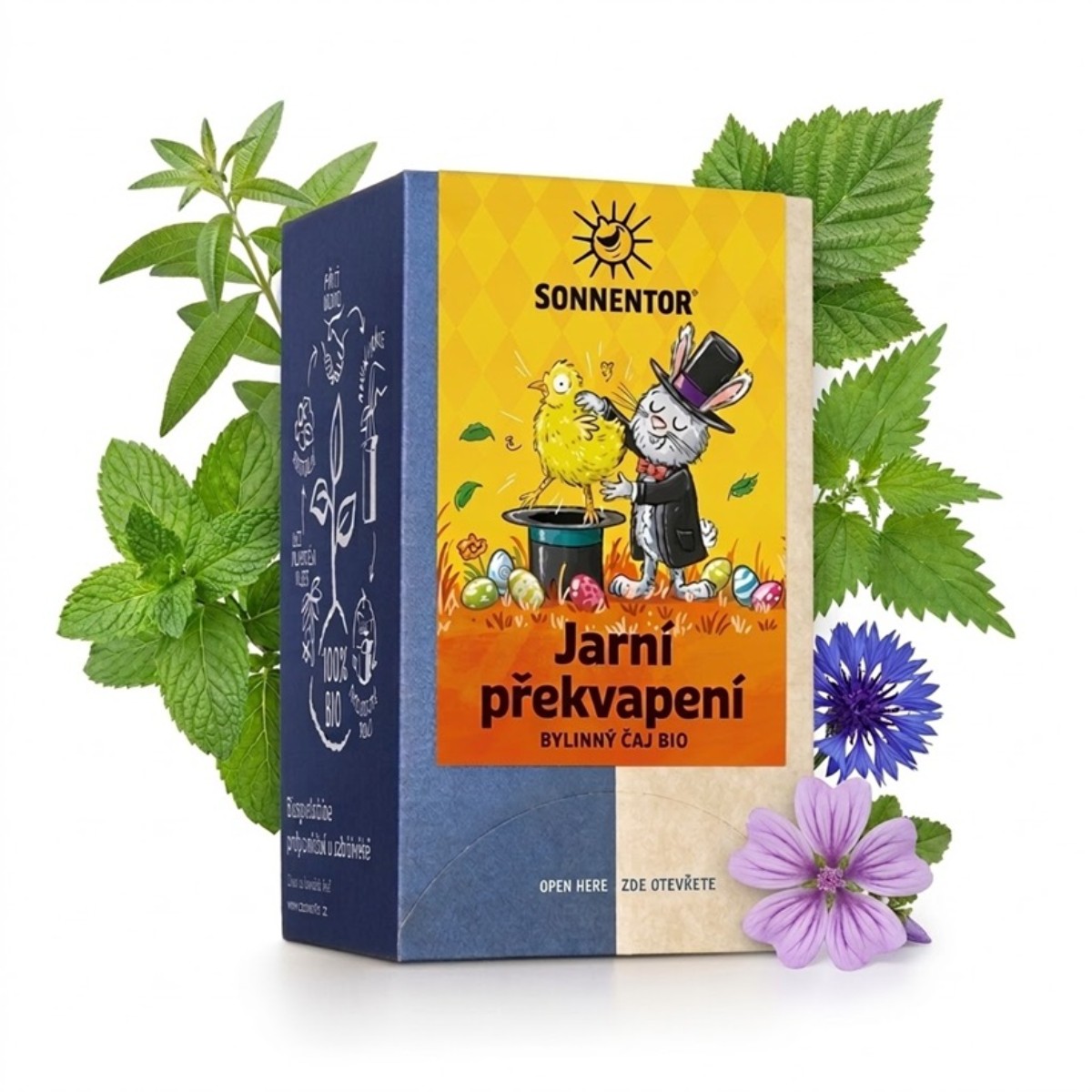 Harmonická zmes bylín v čaji Sonnentor Jarné prekvapenie BIO
