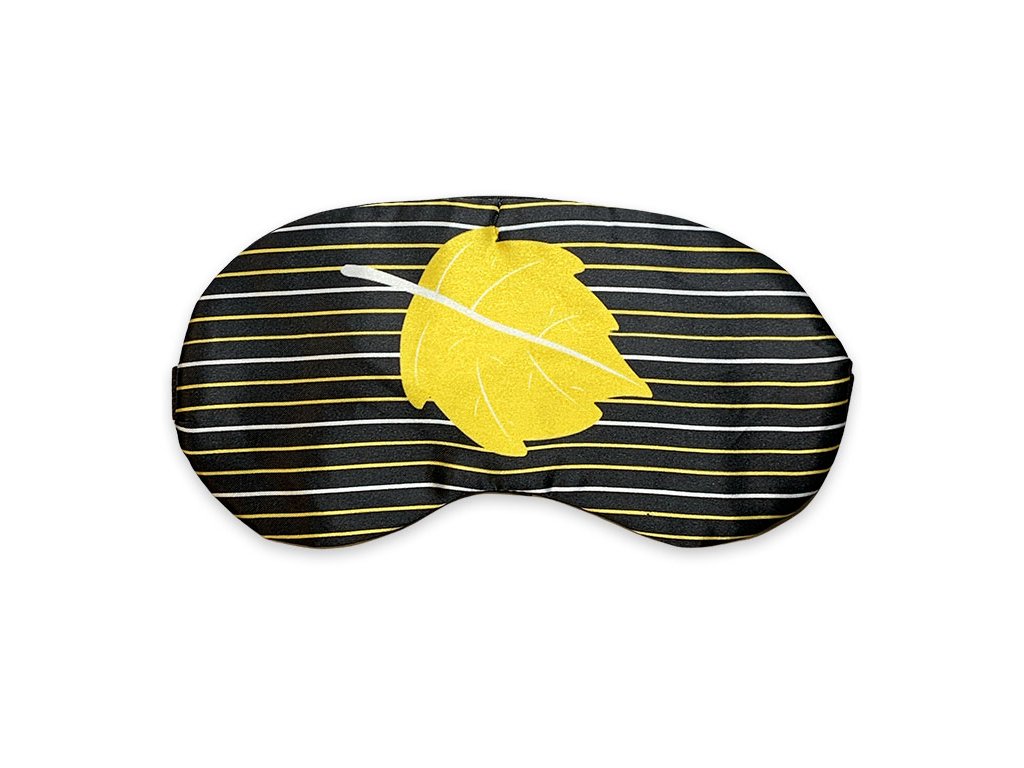 Maska na oči na spaní žlutý list