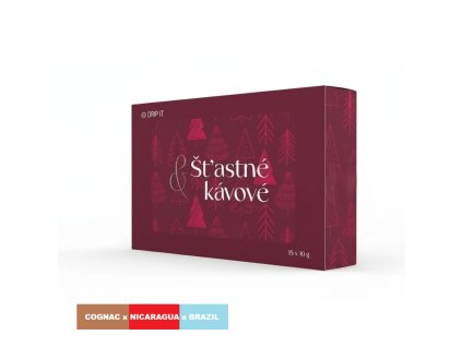 Drip it Šťastné a kávové vianočné edície - Mix 3 druhov