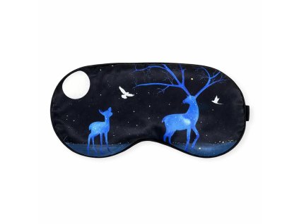 Maska na oči na spanie - Modrý jeleň