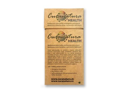 Curanatura Health dřevěné zubní kartáčky 12ks