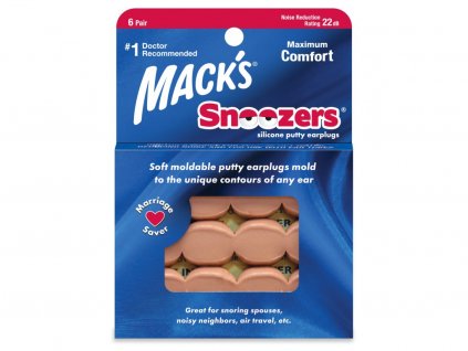 Mack's Snoozer silikonové špunty na spaní
