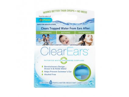 Cirrus ClearEars špunty do uší do vody nasávající vodu