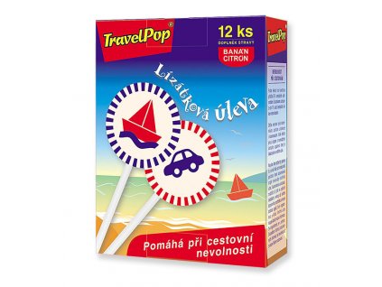 TravelPop®, banán, citrón 12 lízátek