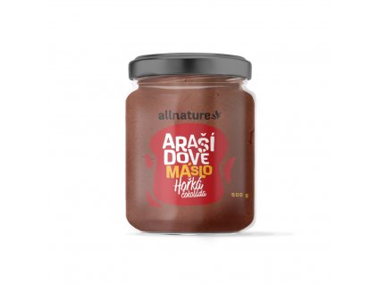 allnature arasidove maslo s horkou cokoladou 500 g