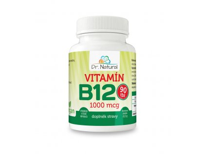 Vitamín B12 1000 mcg 90 tbl. Dr. Natural