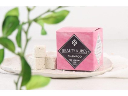 Beauty Kubes tuhý šampon pro normální až suché vlasy 100g